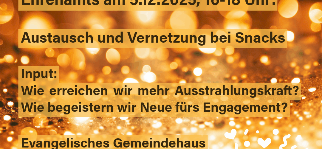 Dein Ehrenamt zum Strahlen bringen
