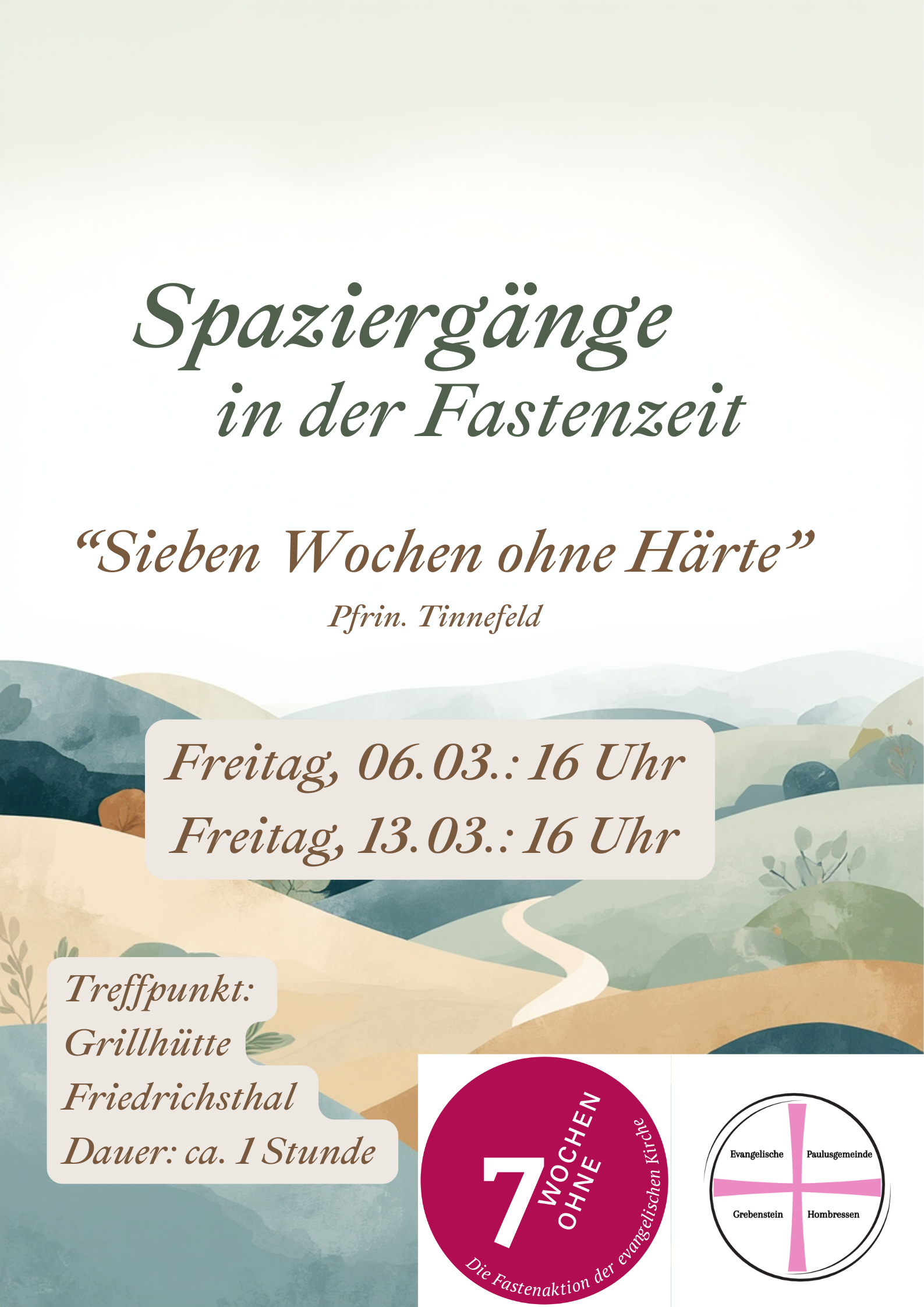Spaziergänge in der Passions/Fastenzeit