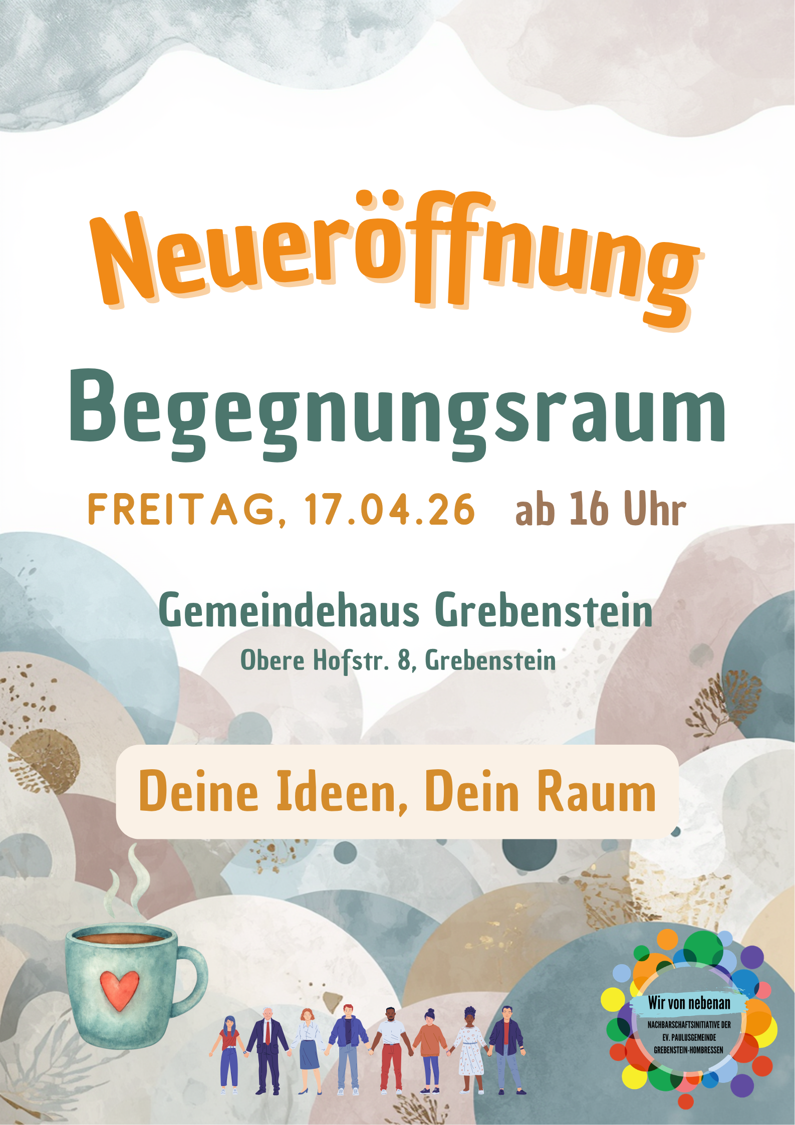 Raum der Begegnung wird eröffnet – 17.04.2026 ab 16 Uhr