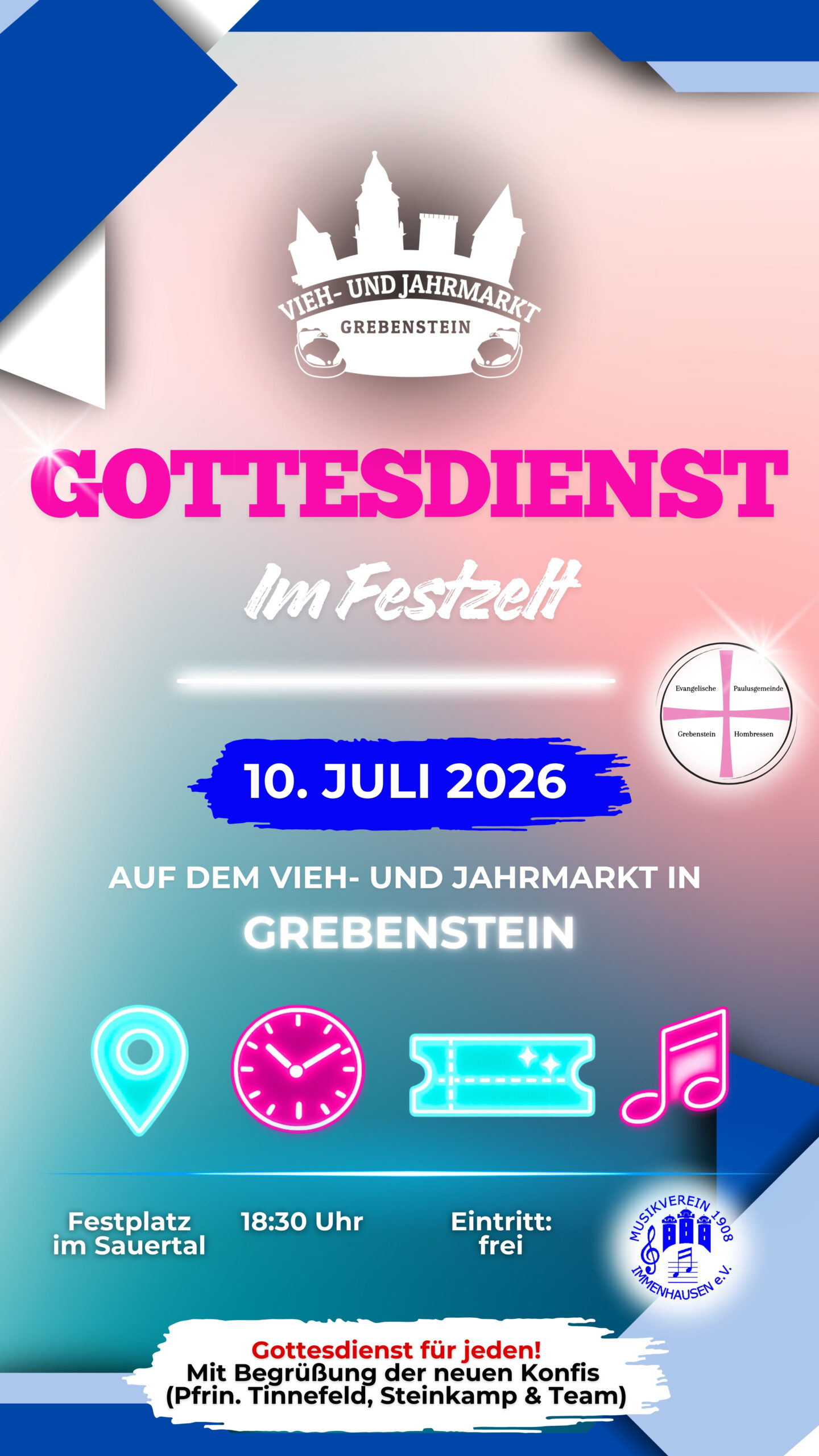 Gottesdienst im Festzelt auf Vieh- und Jahrmarkt – 10.07.2026